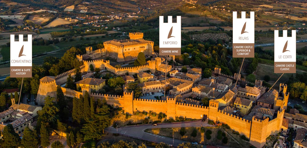 Mappa de La Loggia Historic Resort nel borgo di Gradara